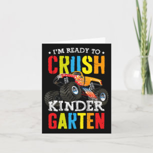 Cartão Estou Pronto Para Esmagar O Monstro Do Jardim Do I