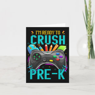 Cartão Estou pronto para esmagar pré-k Ck para o jogo de 
