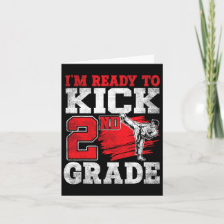 Cartão Estou pronto para fazer segundo de Karate Ck na es