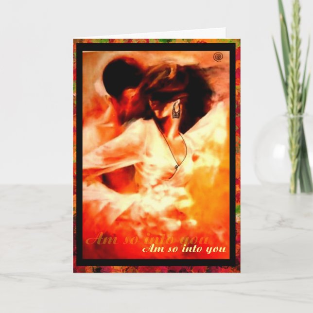 Cartão Estou tão interessado em você (Frente)