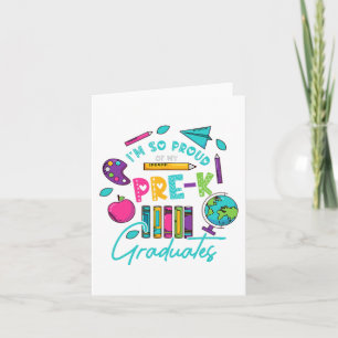 Cartão Estou Tão Orgulhosa Dos Meus Formandos Pré-K No Di