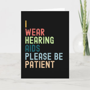 Cartão Estou Usando Aparelhos Auditivos Por Favor Seja Pa