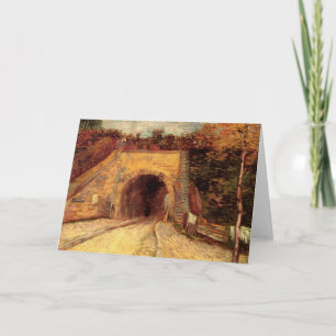 Cartão Estrada com Viaduto do Subterrâneo por Vincent van