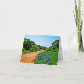 Cartão Estrada do Bluebonnet