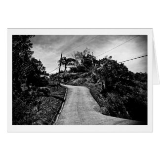 Cartão estrada para cima