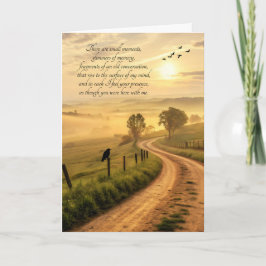 Cartão Estrada Rural Sentimental Pensando em Você