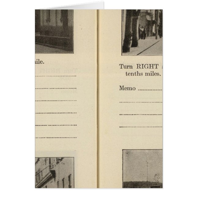 Cartão Estradas de Automóveis, NY (Frente)