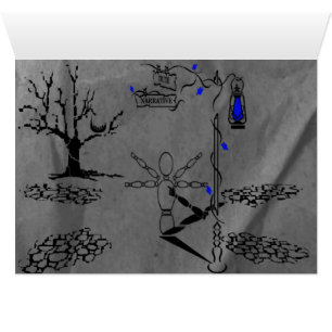 Cartão Estradas transversaas da narrativa & da verdade