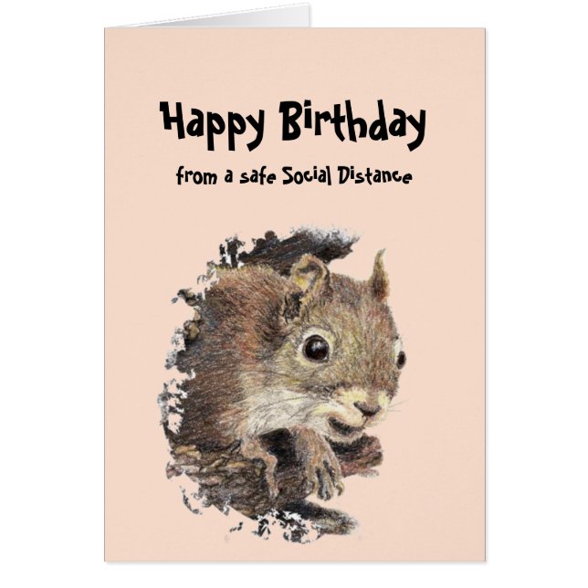 Cartão Estranho-de-Aniversário Engraçado (Frente)