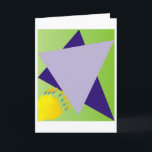 Cartão Estrela/cartão judaicos de Menora<br><div class="desc">Um Menora (Hanukkia) com uma estrela judaica estilizado</div>