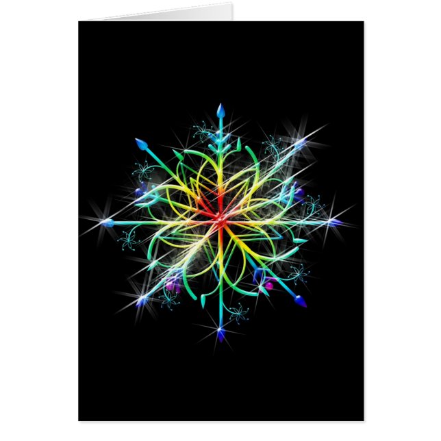 Cartão Estrela Colorida Retroativa (Frente)