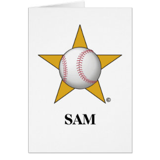 Cartão Estrela de basebol