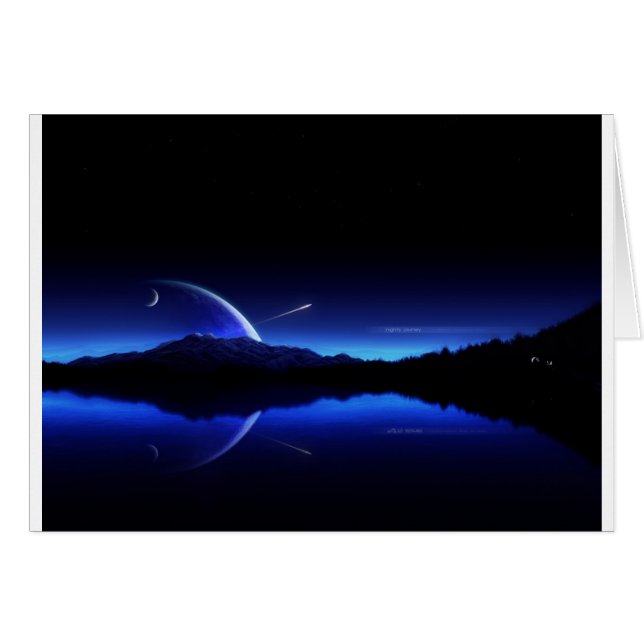 Cartão Estrela de tiro da aurora (Frente Horizontal)