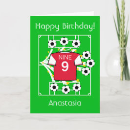 Cartão Estrela do Futebol (Vermelho Arsenal)