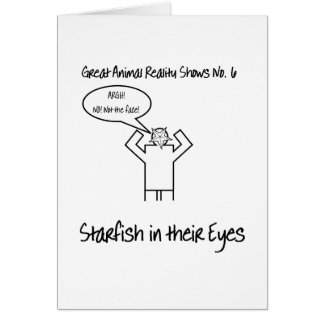 Cartão Estrela do mar em seus olhos