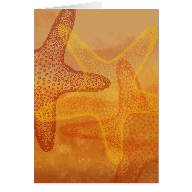 Cartão Estrela do mar três (Frente)