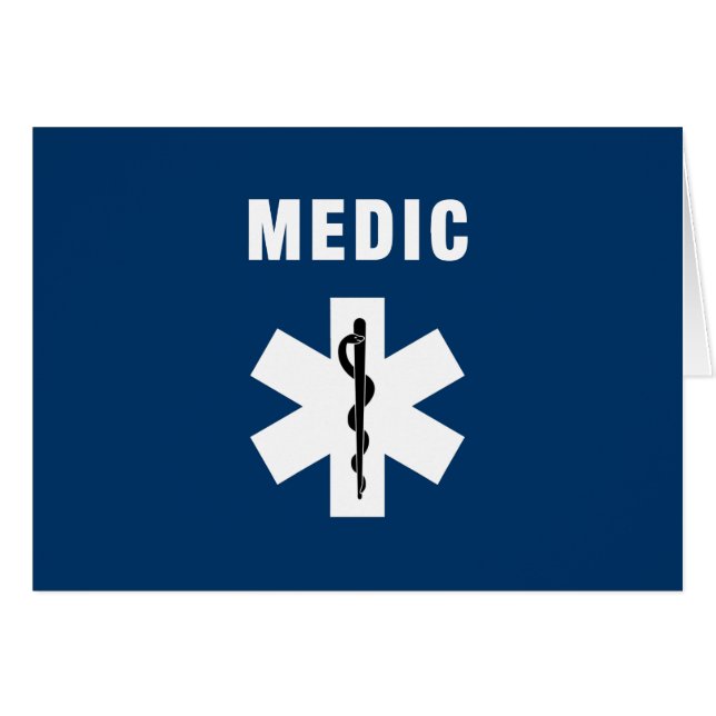 Cartão Estrela do médico da vida (Frente horizontal)