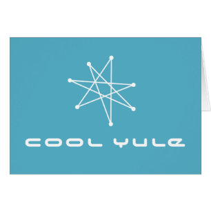 Cartão Estrela do Natal Moderno do Médio Século