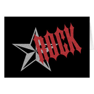 Cartão Estrela do rock