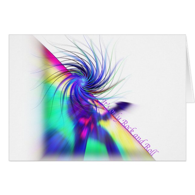 Cartão Estrela do rock (Frente Horizontal)