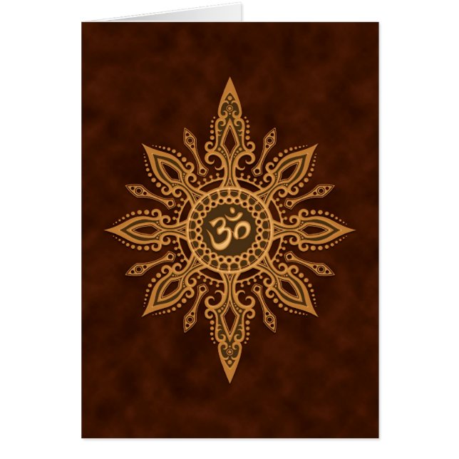 Cartão Estrela dourada de Brown Aum (Frente)