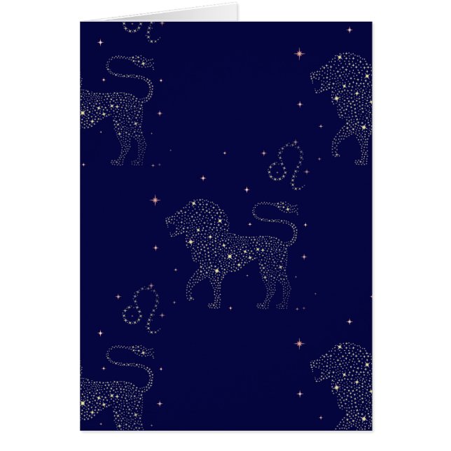 Cartão estrela leo (Frente)