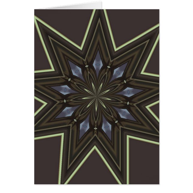 Cartão Estrela nove aguçado (Frente)