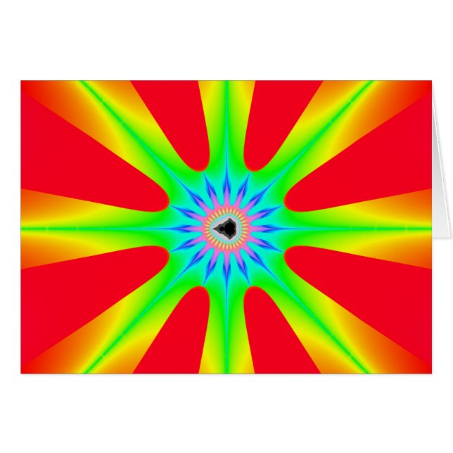 Cartão Estrela - Placa Fractal (Frente Horizontal)