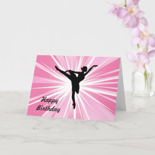 Cartão Estrela Rosa Ballerina