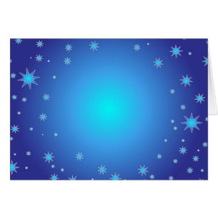 Cartão Estrelas Azuis