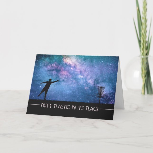 Cartão Estrelas de Golf de Disco (Frente)