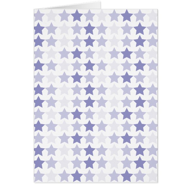 Cartão Estrelas de Ombre Azul Patriótica (Frente)