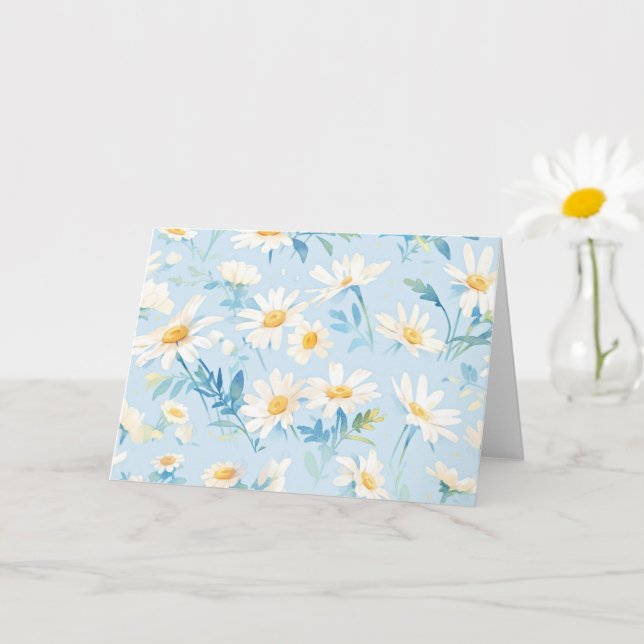 Cartão Estrelas de Pastel de Aquarelas (Planta pequena)