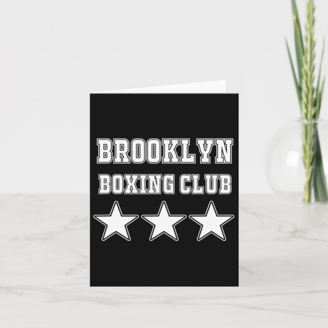 Cartão Estrelas do Brooklyn Boxing Club (Frente)