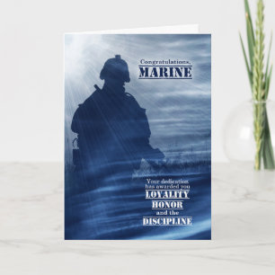 Cartão Estrelas do Formando do Boot Camp e Placa Soldier