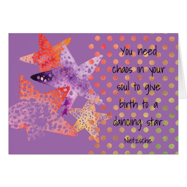 Cartão Estrelas do mar, Peixes e Pontos Estrelas - Sm.Not (Frente horizontal)