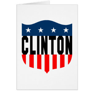 Cartão estrelas e listras de pinhão da hillary