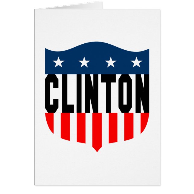 Cartão estrelas e listras de pinhão da hillary (Frente)