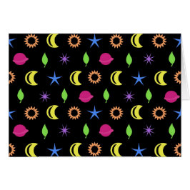 Cartão Estrelas entre a natureza