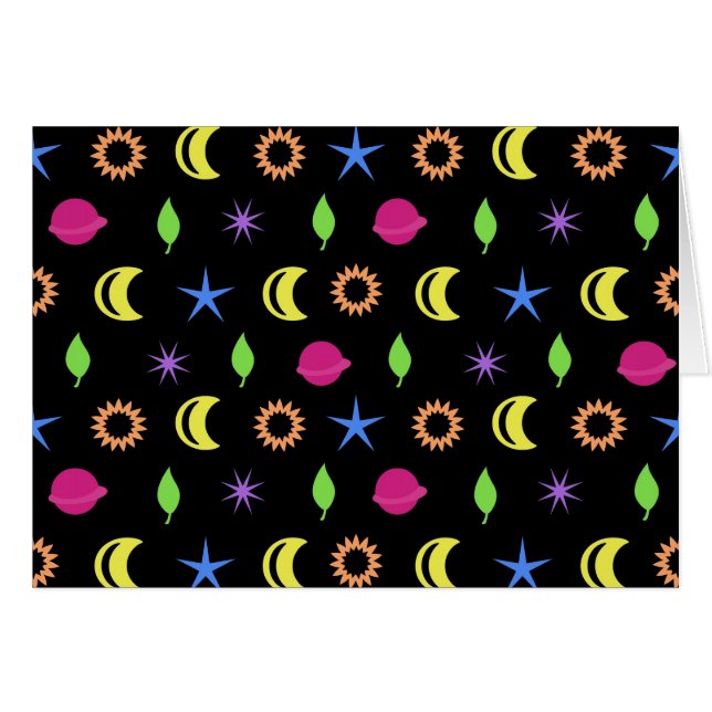 Cartão Estrelas entre a natureza (Frente horizontal)