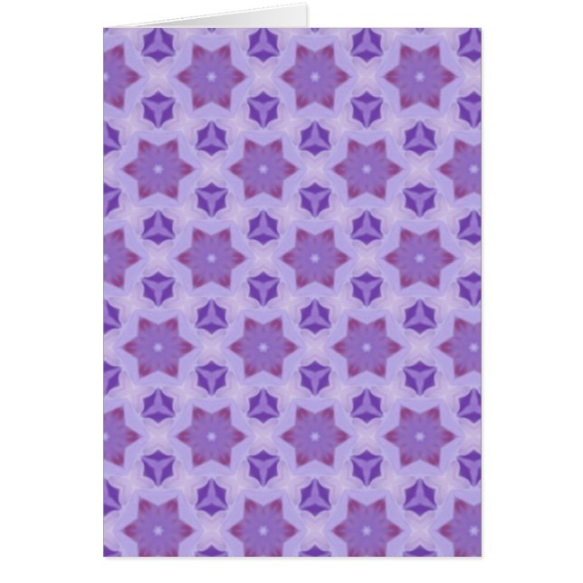 Cartão Estrelas roxas (Frente)