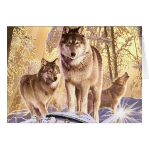 Cartão "Estrelas sob a neve "