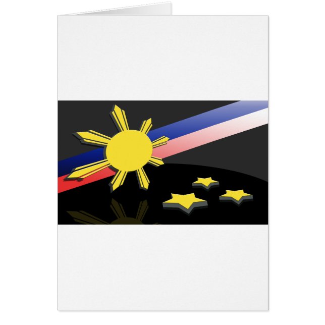 Cartão Estrelas & Sun (Frente)