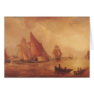 Cartão Estuário de Joseph Mallord William Turner do Th
