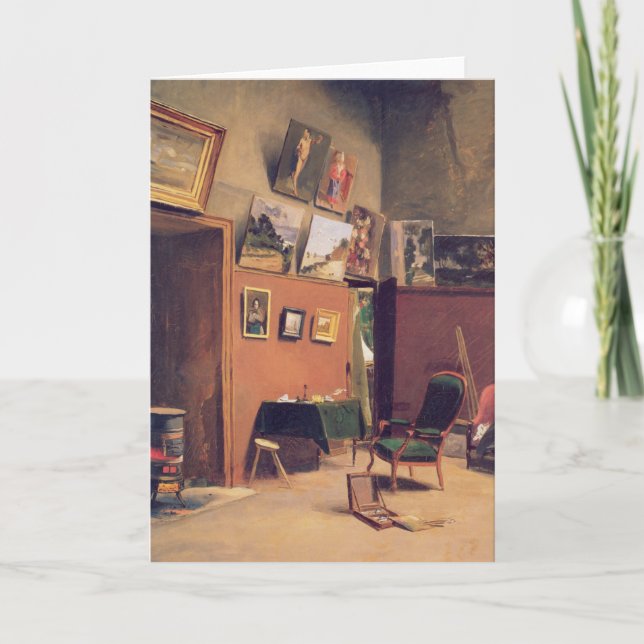 Cartão Estúdio em Rue de Furstenberg | Fré dé ric Bazil (Frente)