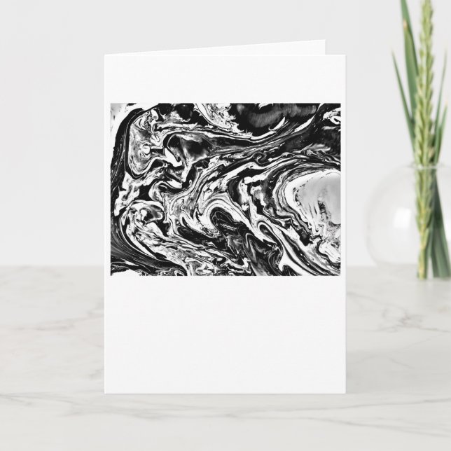 Cartão Estudo de cor abstrato 16/Noir, placa (Frente)