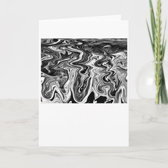 Cartão Estudo de cor abstrato 481/Noir, placa (Frente)