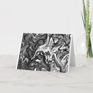 Cartão Estudo de cor de abstrato 132/Noir, placa