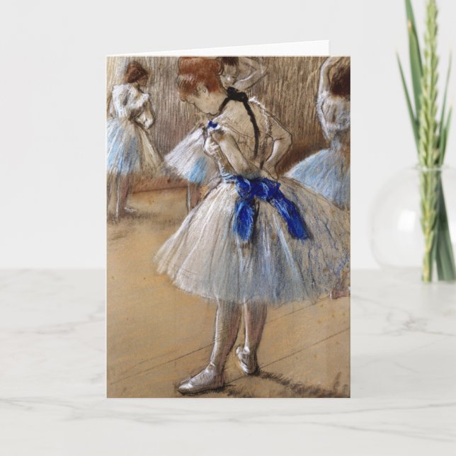 Cartão Estudo de uma bailarina - Edgar Degas - c1890 (Frente)