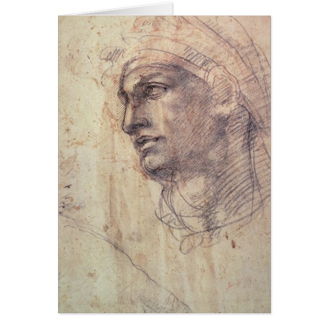 Cartão Estudo de uma cabeça (Frente)